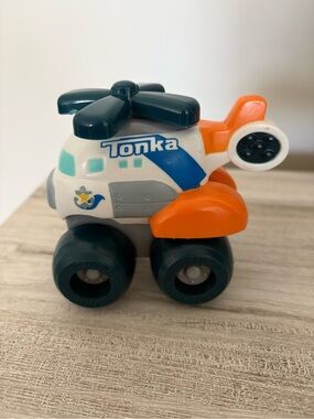 Tonka Rolling Helicopter Preschool Toy Chunky Wheels Great Condition